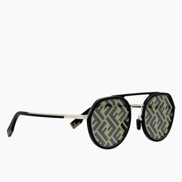💯- New Authentic Fendi Pattern Pilot Men's Sunglasses FE40040U 02C 51 - Picture 5 of 16